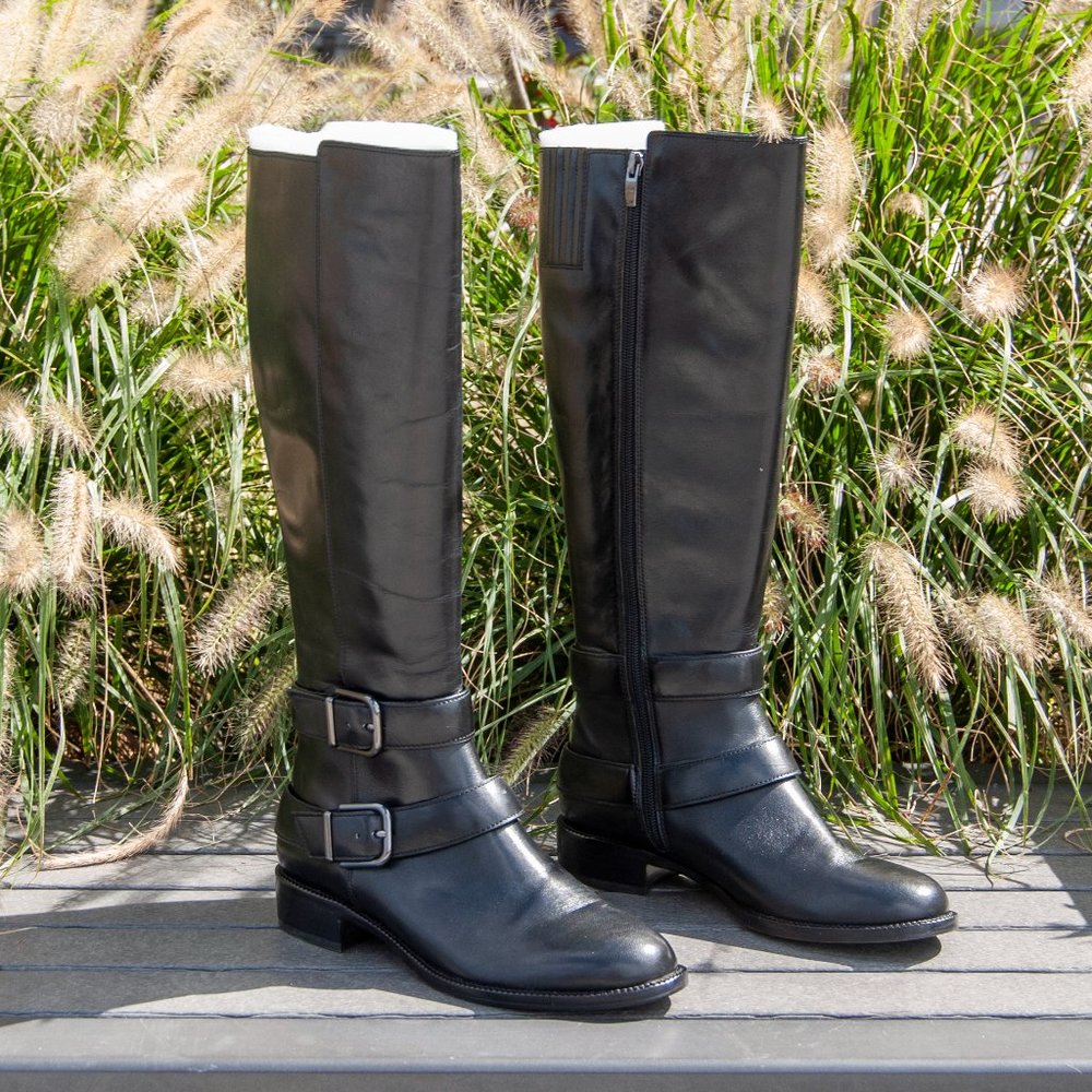 NWT+Box Italian Leather Riding Boot - Via Spiga Bernadette